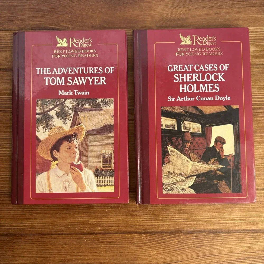 Reader's Digest Best Loved Books Young Readers Tom Sawyer Sherlock Holmes HC